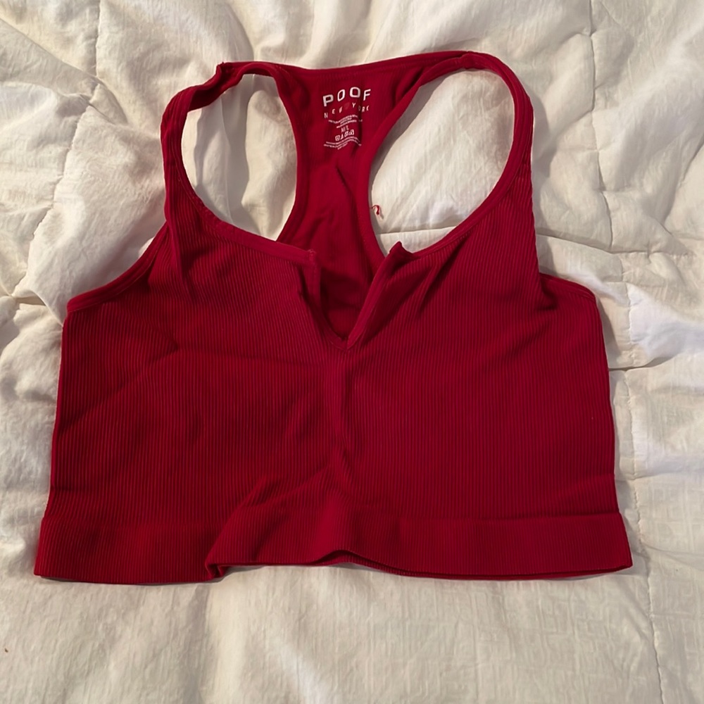 Burgundy Crop Top